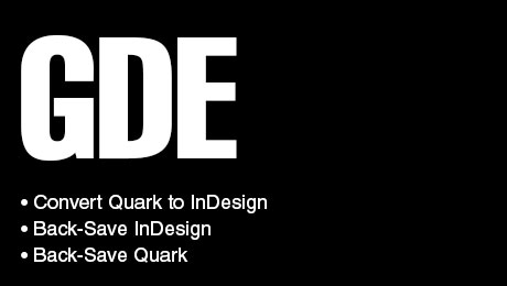 Back-Save InDesign & Quark, Convert Quark